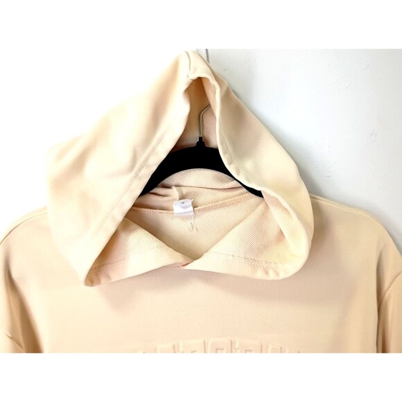 Hoodie Size Girl's 16 Beige Long Sleeve Kangaroo Pocket Raised California Y2K - Picture 2 of 13